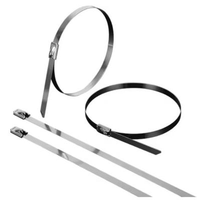 4.6*200mm Heavy Duty 304 Stainless Steel Zip Ties Αυτοκλείδωτες μεταλλικές καλωδιακές δεσμίδες για εξωτερική χρήση
